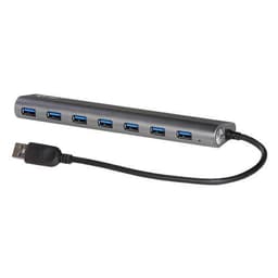 i-tec Metal U3HUB778, USB 3.2 Gen 1 (3.1 Gen 1) Type-A, USB 3.2 Gen 1 (3.1 Gen 1) Type-A, 5000 Mbit/s, Hopea, Metalli, AC
