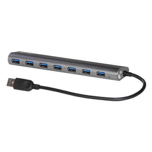 i-tec Metal U3HUB778, USB 3.2 Gen 1 (3.1 Gen 1) Type-A, USB 3.2 Gen 1 (3.1 Gen 1) Type-A, 5000 Mbit/s, Hopea, Metalli, AC