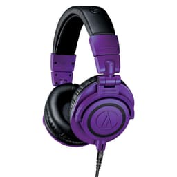 Audio Technica Wired Over-Ear-hodetelefoner ATH-M50xPB Over-ear, 3,5 mm TRS-plugg og 1/4 "skru-på-adapter, lilla/svart