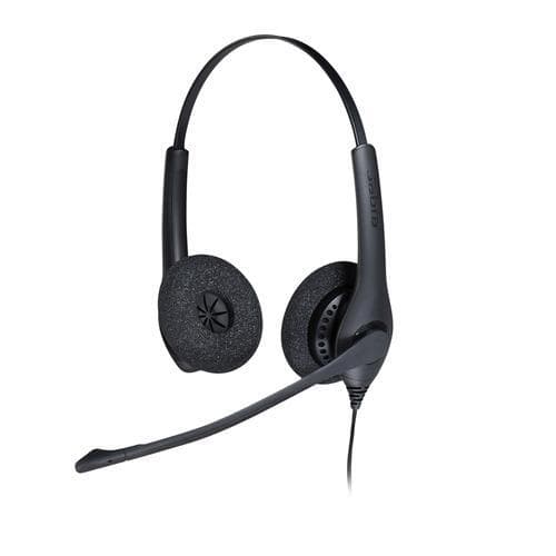 Jabra Biz 1500 Duo USB, Hodesett, Hodebånd, Kontor/kundesenter, Svart, Stereofonisk, In-line
