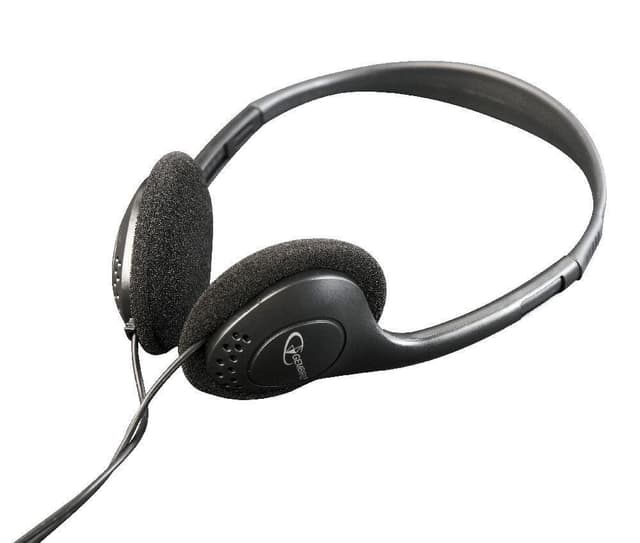 Gembird MHP-123 Stereohodetelefoner med volumkontroll 3,5 mm, svart,
