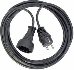 Brennenstuhl jordad förlängningskabel, CEE 7/7 - CEE 7/4, 2m, sv