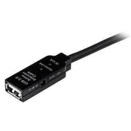StarTech.com 10m, USB2.0 - USB2.0, 10 m, USB A, USB A, USB 2.0, Hanstik/Hunstik, Sort