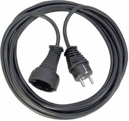 Brennenstuhl jordad förlängningskabel, CEE 7/7 - CEE 7/4, 3m, sv