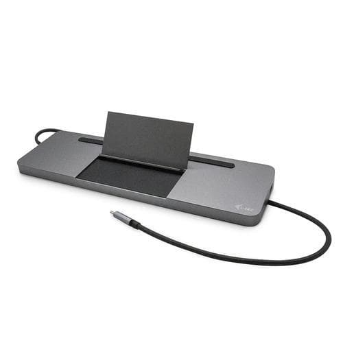 i-tec Metal C31FLATDOCKPDPRO, Langallinen, USB 3.2 Gen 1 (3.1 Gen 1) Type-C, 85 W, 3,5 mm, 10,100,1000 Mbit/s, Harmaa