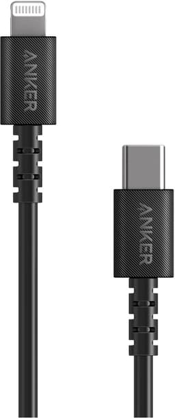 Anker PowerLine Select USB-C - Lightning kaapeli 0,9 m (musta)
