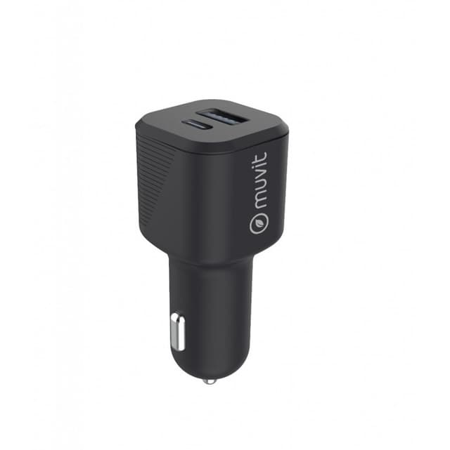 Muvit 1 x USB-C + 1 x USB-A Car charger