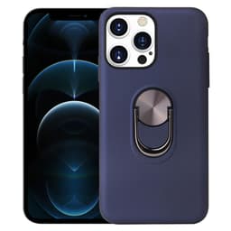 iPhone 13 Pro Max Hybrid skal med Finger Ring - Blå