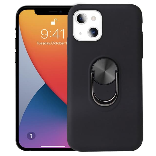 iPhone 13 Mini Hybrid skal med Finger Ring - Svart