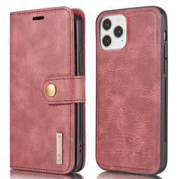 DG.MING iPhone 13 Pro tyylikäs lompakkokotelo - punainen