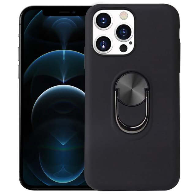 iPhone 13 Pro Max Hybrid skal med Finger Ring - Svart