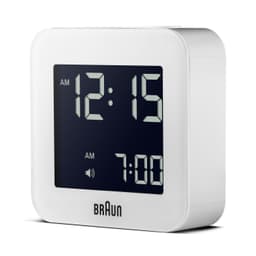 Braun digital vekkerklokke hvit BNC008WH