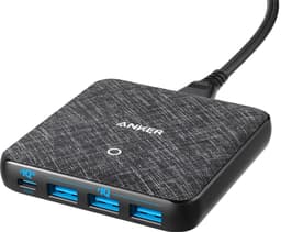 PowerPort Atom III Slim 45W 4x USB oplader (hvid)