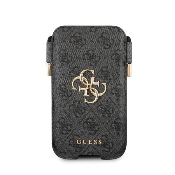 Guess Pouch Script Logo Large Grå - Elkjøp