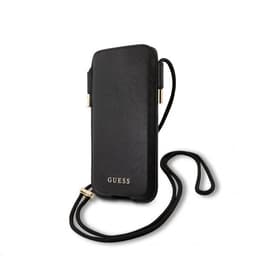 Guess Pouch Saffiano Script Logo Small/Medium Svart