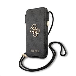 Guess Pouch Script Logo Large Grå