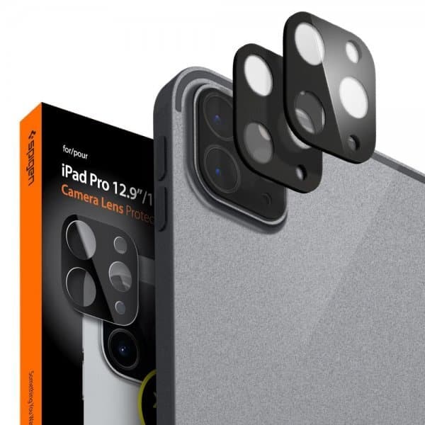 Spigen iPad Pro 11/iPad Pro 12.9 Kameralinsskydd Glas.tR Optik Svart