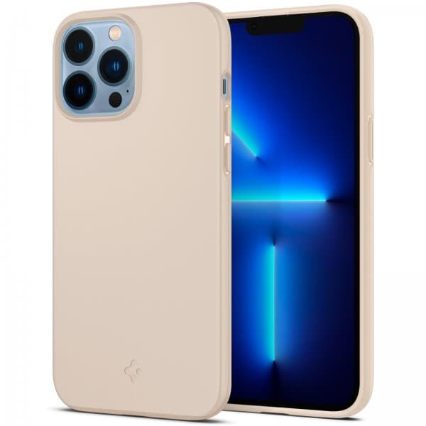 Spigen iPhone 13 Pro Max Skal Thin Fit Sand Beige
