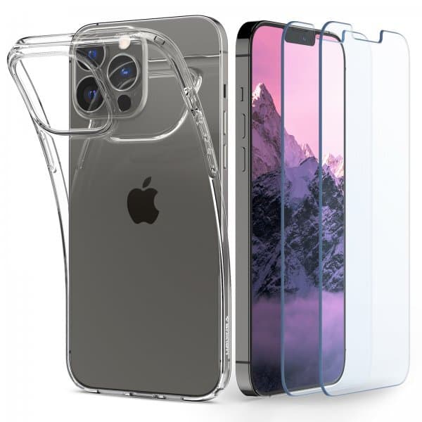 Spigen iPhone 13 Pro Deksel Skjermbeskytter Crystal Pack Crystal Clear ...