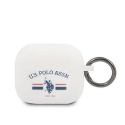 U.S. Polo AirPods 3 Cover Printed Logo Hvid