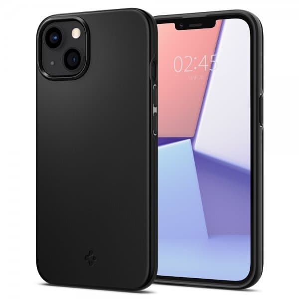 Spigen iPhone 13 Cover Thin Fit Sort