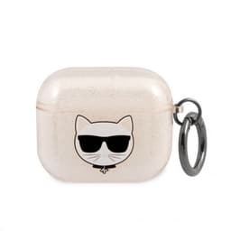 Karl Lagerfeld AirPods 3 Skal Choupette Glitter Guld