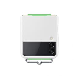 Samsung Z Flip3 silikonfodral med rem (vitt)