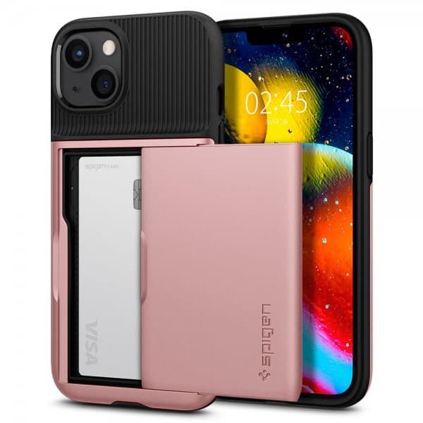 Spigen iPhone 13 Cover Slim Armor CS Roseguld