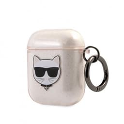 Karl Lagerfeld AirPods (1/2) Cover Choupette Glitter Guld