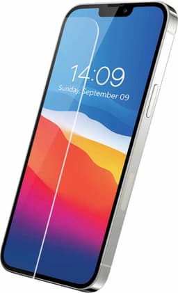 Sandstrøm flad skærmbeskytter i glas til iPhone 12(Pro)/13(Pro)/14/16e/17e