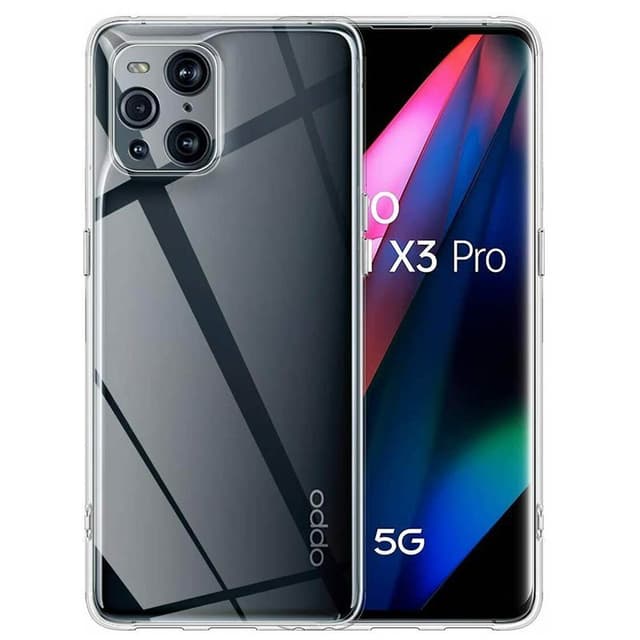 Silikone cover gennemsigtig Oppo Find X3 Pro 5G