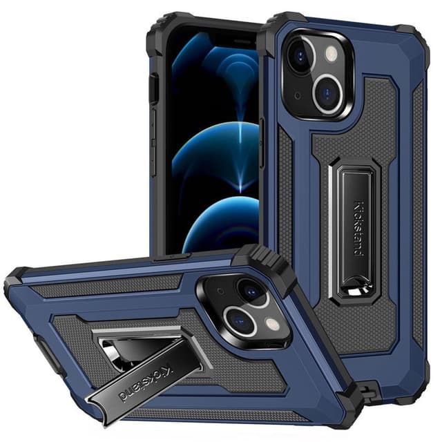 Jazz Iskunkestäva kuori 2i1 Apple iPhone 13 mini  - sininen