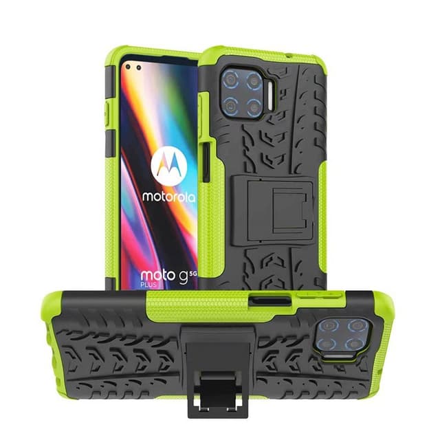 Iskunkestävä Suojakuori kotelo jalustalla Motorola Moto G 5G Plus  -