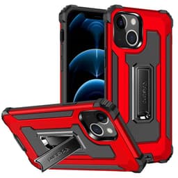 Jazz Iskunkestäva kuori 2i1 Apple iPhone 13 mini  - punainen