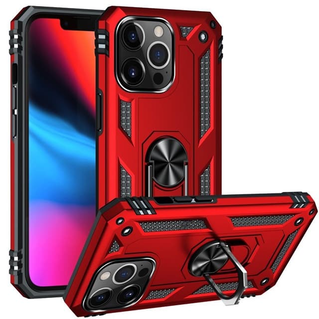 Sergeant Ring Case Apple iPhone 13 Pro Max  - Röd
