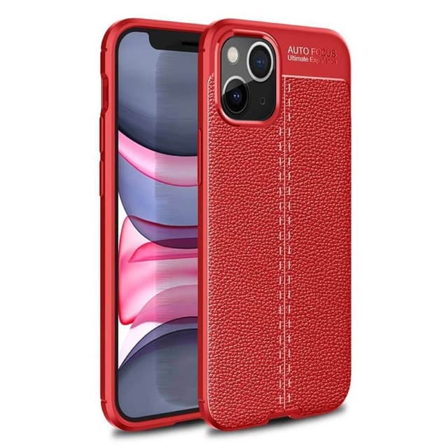 Skinnmønster TPU-deksel Apple iPhone 13  - RØD