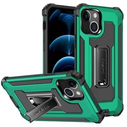 Jazz Iskunkestäva kuori 2i1 Apple iPhone 13 mini  - vihreä