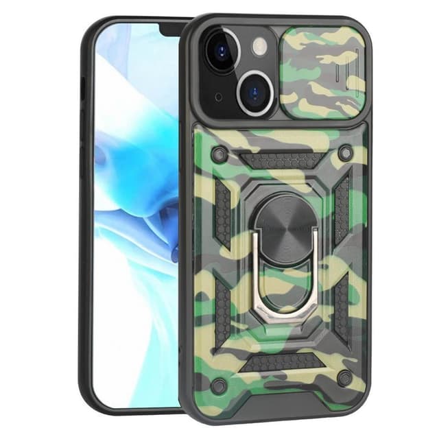 Camo skal 3i1 Apple iPhone 13  - Grön