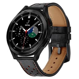 Armbånd lær Samsung Galaxy Watch 4 Classic (46mm) - Svart