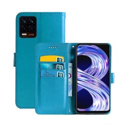 Lommebokdeksel 3-kort Realme 8 Pro  - Lyse blå
