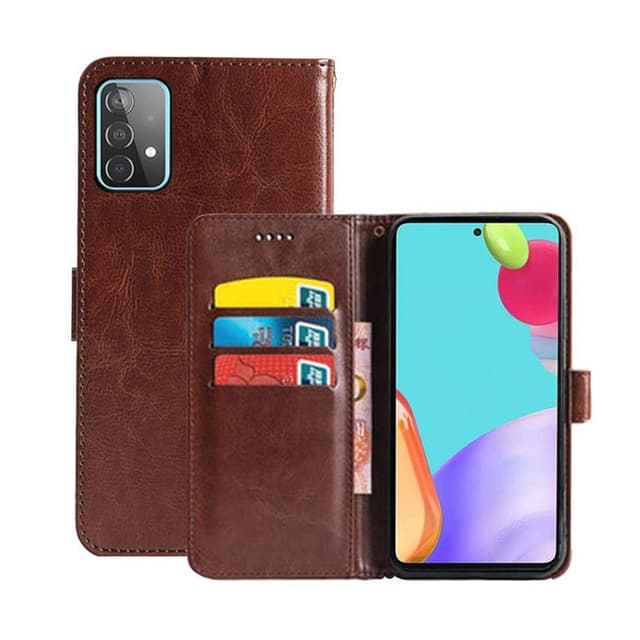 Lompakkokotelo 3-kortti Samsung Galaxy A52s 5G  - ruskea