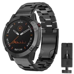 Armband titan Garmin Fenix 6 Pro - Svart