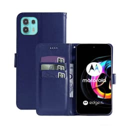 Lompakkokotelo 3-kortti Motorola Edge 20 Lite  - tumma