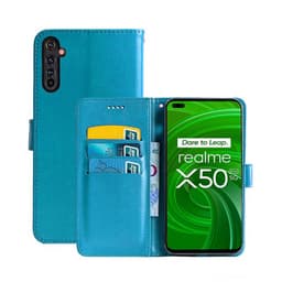 Wallet Cover 3-kort Realme X50 Pro 5G  - Lyseblå