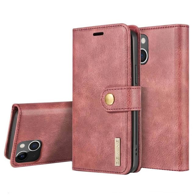 Mobil lommebok DG-Ming 2i1 Apple iPhone 13  - RØD