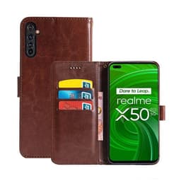 Lommebokdeksel 3-kort Realme X50 Pro 5G  - brun