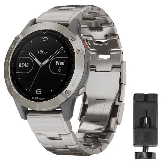 Armband titan Garmin Fenix 5 - Silver