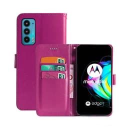 Lommebokdeksel 3-kort Motorola Edge 20  - Rosa