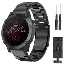 Rannekoru titaani Garmin Fenix 3/5X/5X Plus - Musta