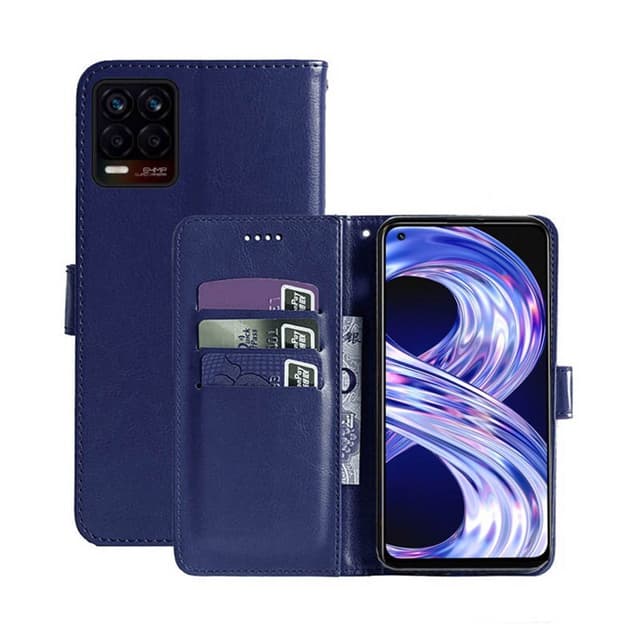 Lompakkokotelo 3-kortti Realme 8 Pro  - tumma